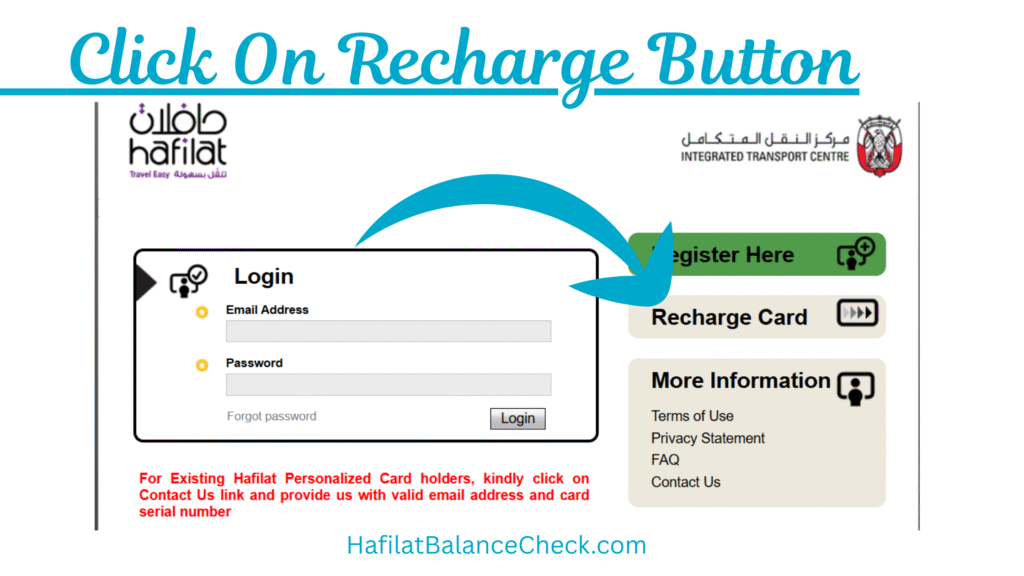Hafilat Card Recharge