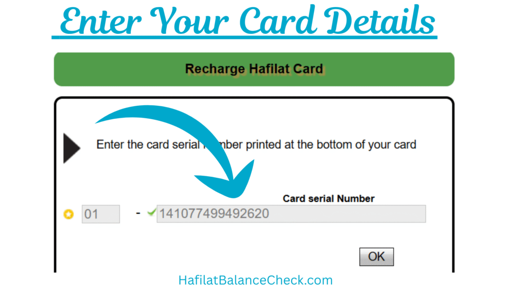 Ener Hafilat Card Details