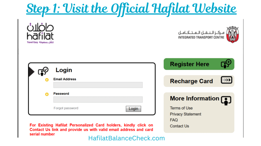 Hafilat Card Recharge