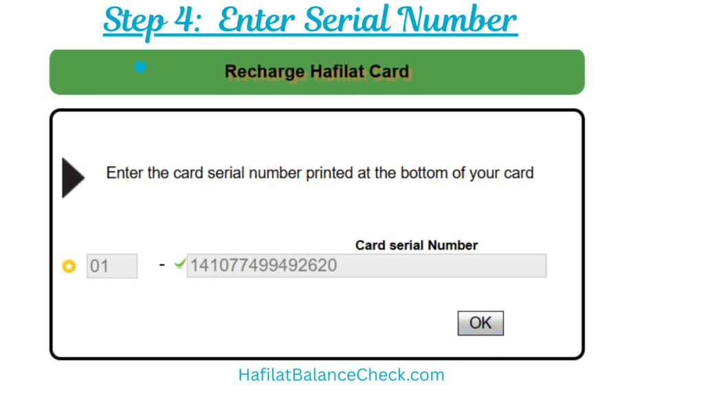 Enter Serial Number